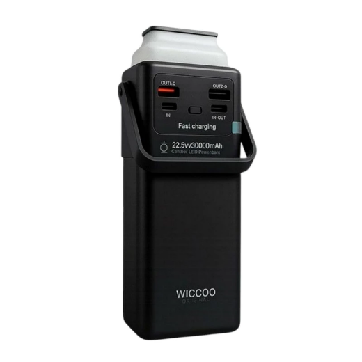 تصویر  پاوربانک فست شارژ Wicoo دارای 4 کابل همراه مدل WP-35 با ظرفیت 30.000 میلی امپر 