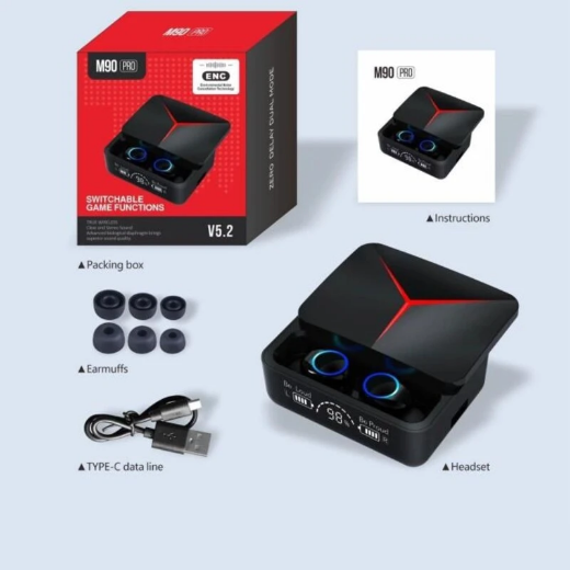 تصویر  هدفون بلوتوثی مدل M90 Pro V5.3 اصلی از شرکت دامیکس