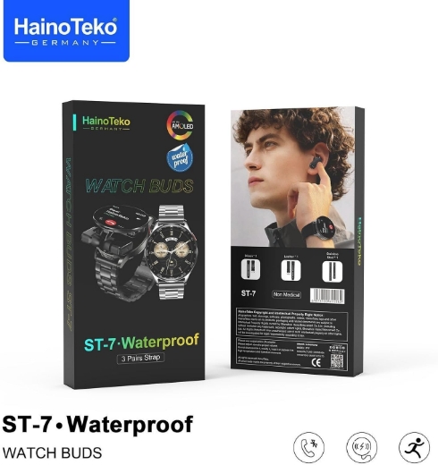 تصویر  ساعت هوشمند هاینو تکو مدل ST7 با بدنه فلزی و نمایشگر AMOLED