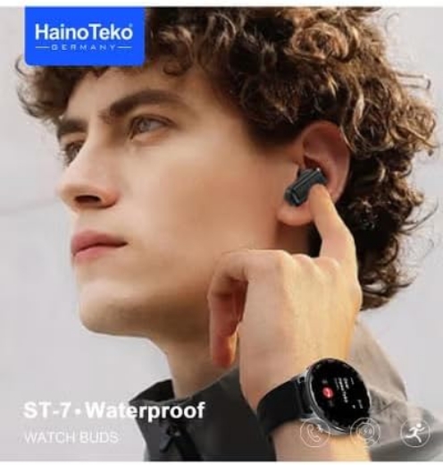 تصویر  ساعت هوشمند هاینو تکو مدل ST7 با بدنه فلزی و نمایشگر AMOLED