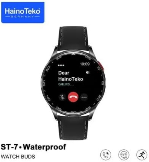 تصویر  ساعت هوشمند هاینو تکو مدل ST7 با بدنه فلزی و نمایشگر AMOLED